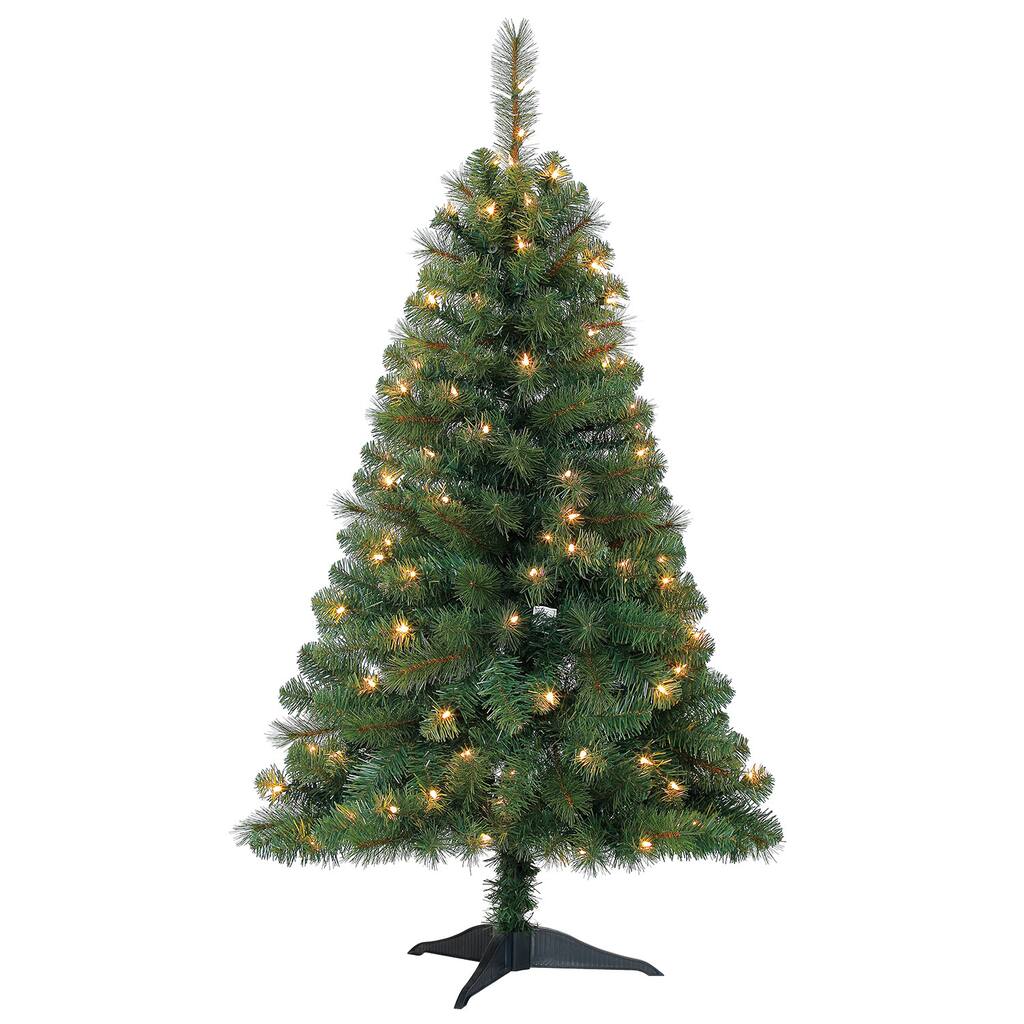 4ft Pre Lit Riverside Pine Artificial Christmas Tree Clear Lights By Ashland Michaels
